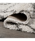 LONDON SHAG Area Rug Soller Diamond Trellis Shag Beige/Dark Gray 2 ft. x 8 ft. Runner Rug