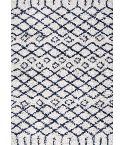 Jonathany London Shag SHG104B Beige/Navy Area Rug 3 ft. X 5 ft. Rectangle