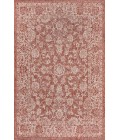 Tela Bohemian Textured Weave Floral Red/Taupe 4 ft. x 6 ft. Indoor/Outdoor Area Rug