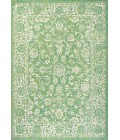 SANTA MONICA Area Rug Tela Bohemian Textured Weave Floral Cream/Green 8 ft. x 10 ft. Indoor/Outdoor Area Rug