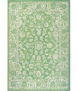 Jonathany Santa Monica SMB100F Cream/Green Area Rug 7 ft. 9 in. X 10 ft. Rectangle