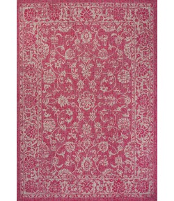 Jonathany Santa Monica SMB100G Fuchsia/Light Gray Area Rug 9 ft. X 12 ft. Rectangle