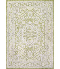 Jonathany Santa Monica SMB101E Green/Cream Area Rug 3 ft. 11 in. X 6 ft. Rectangle