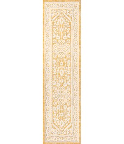 Jonathany Santa Monica SMB101I Yellow/Cream Area Rug 2 ft. 2 in. X 10 ft. Runner