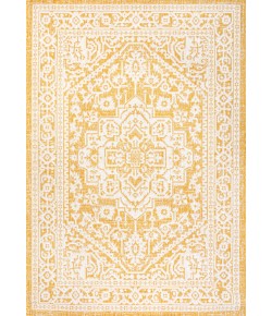 Jonathany Santa Monica SMB101I Yellow/Cream Area Rug 5 ft. 3 in. X 7 ft. 7 in. Rectangle