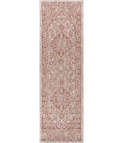 Jonathany Santa Monica SMB102A Red/Taupe Area Rug 2 ft. 2 in. X 10 ft. Runner