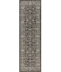 Palazzo Vine and Border Textured Weave Black/Gray 2 ft. x 8 ft. Indoor/Outdoor Runner Rug
