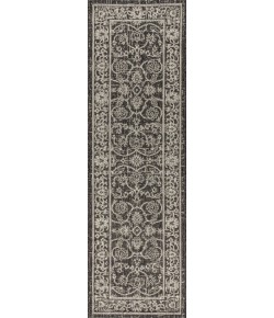 Jonathany Santa Monica SMB103C Black/Gray Area Rug 2 ft. 2 in. X 8 ft. Runner