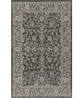 SANTA MONICA Area Rug Palazzo Vine and Border Textured Weave Black/Gray 4 ft. x 6 ft. Indoor/Outdoor Area Rug
