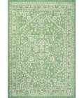 Malta Bohemian Medallion Textured Weave Cream/Green 9 ft. x 12 ft. Indoor/Outdoor Area Rug