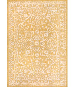 Jonathany Santa Monica SMB104G Yellow/Cream Area Rug 5 ft. 3 in. X 7 ft. 7 in. Rectangle