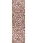 SANTA MONICA Area Rug Estrella Bohemian Medallion Textured Weave Red/Taupe 2 ft. x 10 ft. Indoor/Outdoor Runner Rug