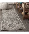 Estrella Bohemian Medallion Textured Weave Black/Gray 2 ft. x 8 ft. Indoor/Outdoor Runner Rug
