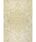 SANTA MONICA Area Rug Estrella Bohemian Medallion Textured Weave Cream/Green 3 ft. x 5 ft. Indoor/Outdoor Area Rug