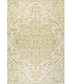 Jonathany Santa Monica SMB105E Cream/Green Area Rug 3 ft. 1 in. X 5 ft. Rectangle