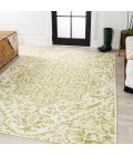 SANTA MONICA Area Rug Estrella Bohemian Medallion Textured Weave Cream/Green 3 ft. x 5 ft. Indoor/Outdoor Area Rug