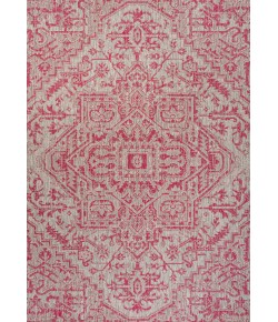 Jonathany Santa Monica SMB105F Light Gray/Fuchsia Area Rug 3 ft. 11 in. X 6 ft. Rectangle