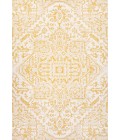 SANTA MONICA Area Rug Estrella Bohemian Medallion Textured Weave Cream/Yellow 4 ft. x 6 ft. Indoor/Outdoor Area Rug
