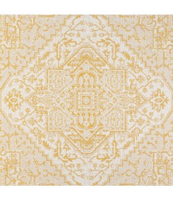 Jonathany Santa Monica SMB105H Cream/Yellow Area Rug 5 ft. 3 in. X 5 ft. 3 in. Square