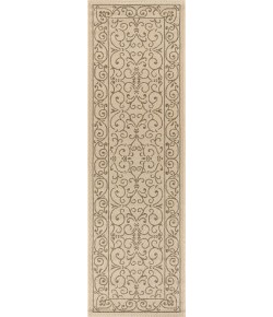 Jonathany Santa Monica SMB106A Beige/Brown Area Rug 2 ft. 2 in. X 8 ft. Runner