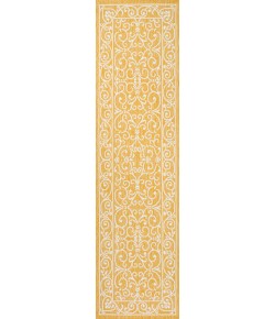 Jonathany Santa Monica SMB106L Yellow/Cream Area Rug 2 ft. 2 in. X 8 ft. Runner