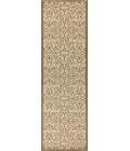 Madrid Vintage Filigree Textured Weave Beige/Brown 2 ft. x 10 ft. Indoor/Outdoor Runner Rug