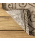 Madrid Vintage Filigree Textured Weave Beige/Brown 9 ft. x 12 ft. Indoor/Outdoor Area Rug