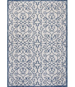 Jonathany Santa Monica SMB107F Blue/Cream Area Rug 7 ft. 9 in. X 10 ft. Rectangle