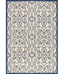 Jonathany Santa Monica SMB107G Navy/Beige Area Rug 3 ft. 1 in. X 5 ft. Rectangle