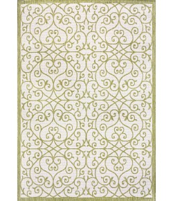 Jonathany Santa Monica SMB107H Green/Cream Area Rug 3 ft. 11 in. X 6 ft. Rectangle