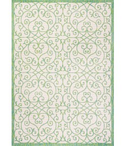 Jonathany Santa Monica SMB107J Cream/Green Area Rug 9 ft. X 12 ft. Rectangle