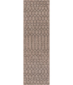 Jonathany Santa Monica SMB108D Natural/Black Area Rug 2 ft. 2 in. X 10 ft. Runner