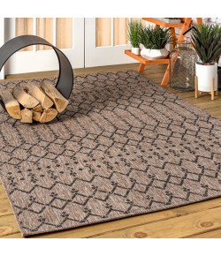 Jonathany Santa Monica SMB108D Natural/Black Area Rug 9 ft. X 12 ft. Rectangle