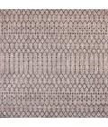 SANTA MONICA Area Rug Ourika Moroccan Geometric Textured Weave Natural/Black 5' Square Indoor/Outdoor Area Rug