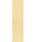 SANTA MONICA Area Rug Ourika Moroccan Geometric Textured Weave Yellow/Cream 2 ft. x 10 ft. Indoor/Outdoor Runner Rug