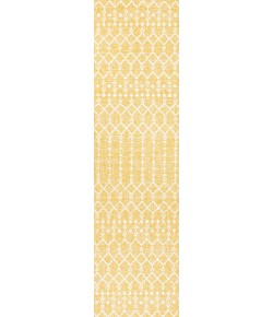 Jonathany Santa Monica SMB108G Yellow/Cream Area Rug 2 ft. 2 in. X 10 ft. Runner