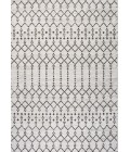 Ourika Moroccan Geometric Textured Weave Cream/Black 5 ft. x 8 ft. Indoor/Outdoor Area Rug