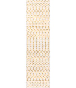 Jonathany Santa Monica SMB108J Cream/Yellow Area Rug 2 ft. 2 in. X 10 ft. Runner