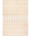 SANTA MONICA Area Rug Ourika Moroccan Geometric Textured Weave Cream/Yellow 9 ft. x 12 ft. Indoor/Outdoor Area Rug