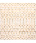 SANTA MONICA Area Rug Ourika Moroccan Geometric Textured Weave Cream/Yellow 5' Square Indoor/Outdoor Area Rug