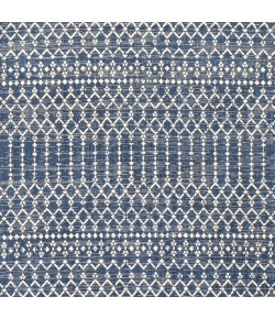 Jonathany Santa Monica SMB108K Navy/Beige Area Rug 5 ft. 3 in. X 5 ft. 3 in. Square