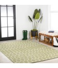 SANTA MONICA Area Rug Ourika Moroccan Geometric Textured Weave Light Green/Cream 8 ft. x 10 ft. Indoor/Outdoor Area Rug