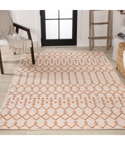 Jonathany Santa Monica SMB108O Cream/Orange Area Rug 3 ft. 1 in. X 5 ft. Rectangle