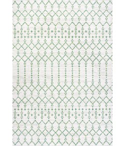 Jonathany Santa Monica SMB108R Green/Ivory Area Rug 5 ft. 3 in. X 7 ft. 7 in. Rectangle