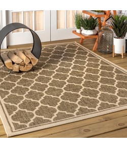 Jonathany Santa Monica SMB109A Brown/Beige Area Rug 9 ft. X 12 ft. Rectangle