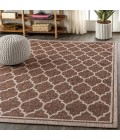 Trebol Moroccan Trellis Textured Weave Espresso/Taupe 4 ft. x 6 ft. Indoor/Outdoor Area Rug