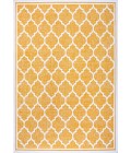 SANTA MONICA Area Rug Trebol Moroccan Trellis Textured Weave Yellow/Cream 9 ft. x 12 ft. Indoor/Outdoor Area Rug