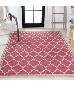 Jonathany Santa Monica SMB109H Fuchsia/Light Gray Area Rug 7 ft. 9 in. X 10 ft. Rectangle