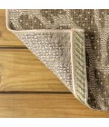 SANTA MONICA Area Rug Zinnia Modern Floral Textured Weave Sage/Brown 8 ft. x 10 ft. Indoor/Outdoor Area Rug