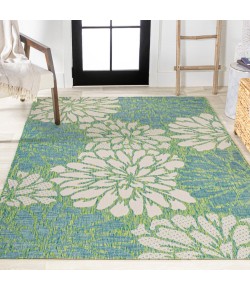 Jonathany Santa Monica SMB110D Cream/Green Area Rug 3 ft. 11 in. X 6 ft. Rectangle